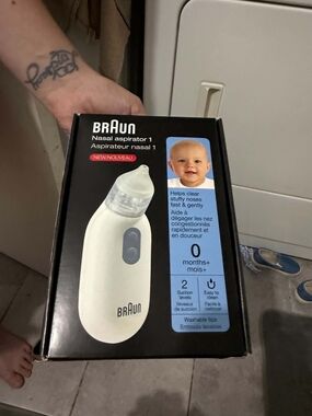 Braun White Nasal Aspirator 1 - Baby Nasal Suction